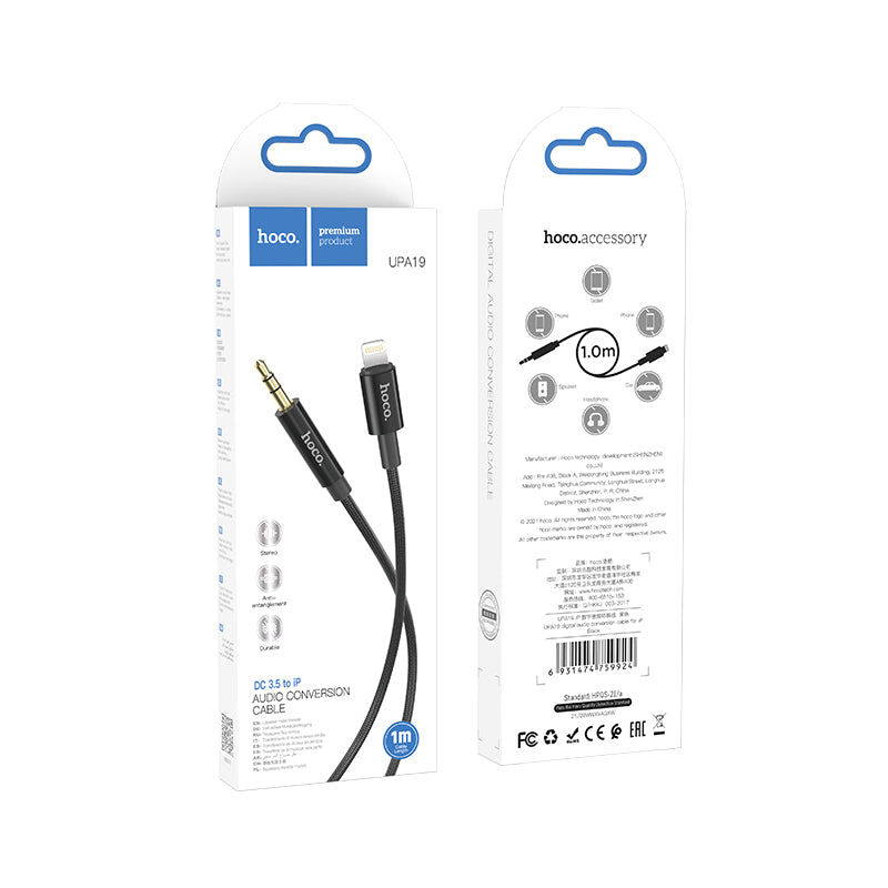 Hoco AUX Cable with 3.5mm to IP