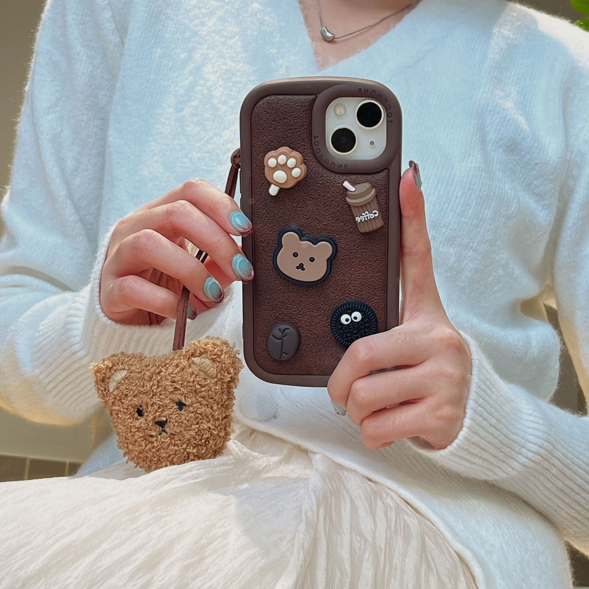 Mocha Teddy Case