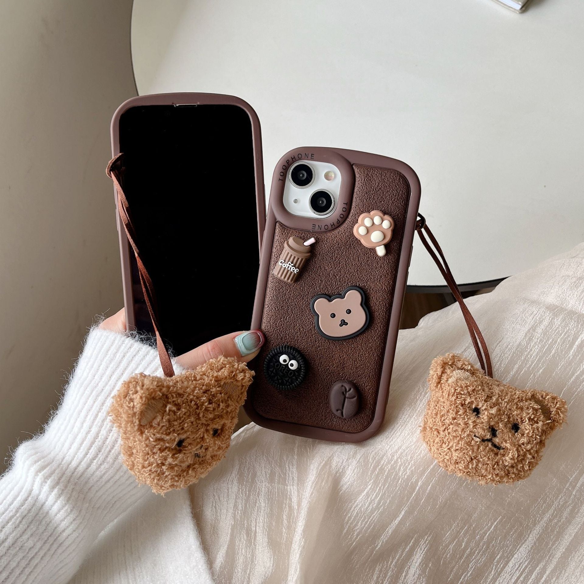 Mocha Teddy Case