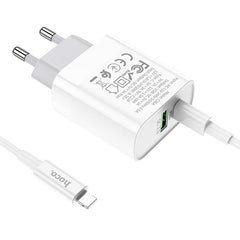 Hoco Dual Charger With lightning Cable