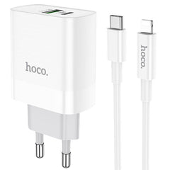 Hoco Dual Charger With lightning Cable