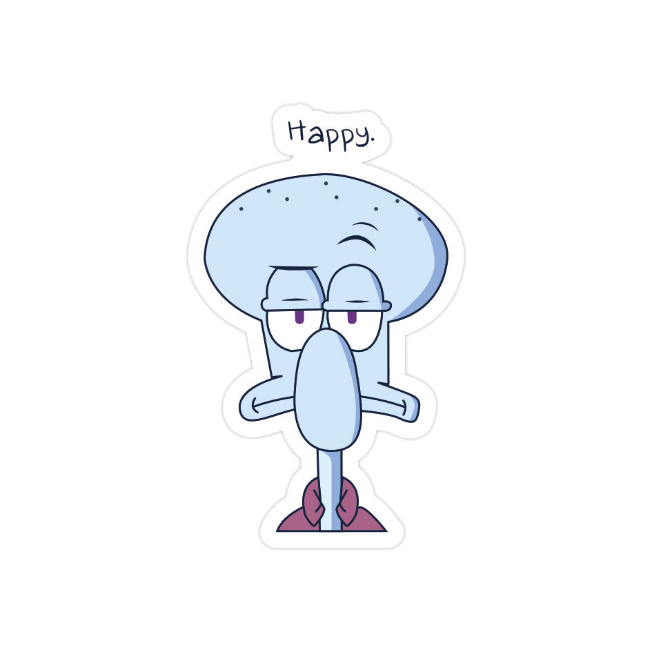 Squidward Happy Face