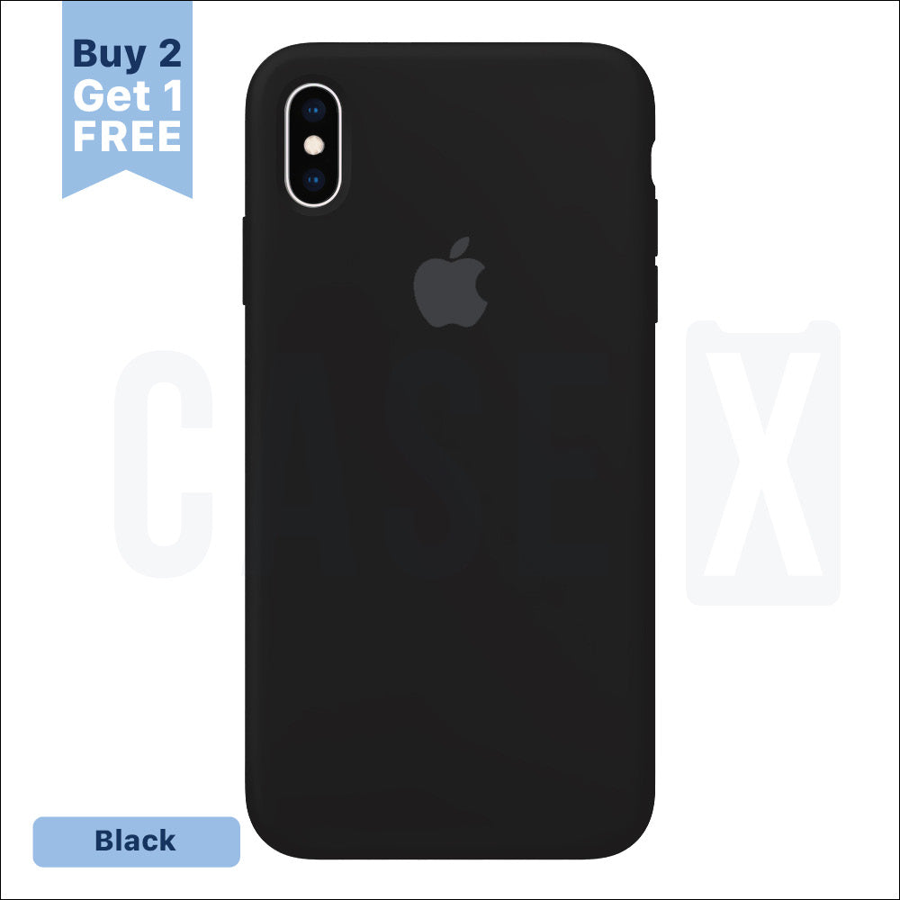 iPhone XS Max Silicone Case - Black - Apple