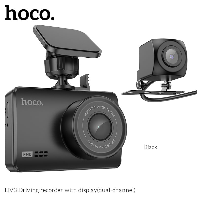 HOCO Driving recorder with display(dual-channel)